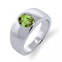 peridot mens jewelry rings ring silver oval