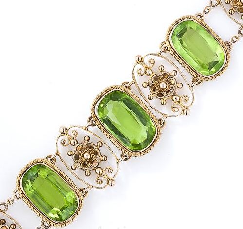 19th Century Peridot Bracelet